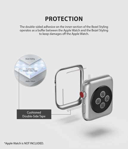 Apple Watch Series 1,2,3 Etui | Ringke Osłona ze stali nierdzewnej do iWatch 42mm - Zdjęcie 11 z 63