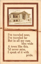 G49/ Atkin Minnesota RPPC Postcard c1910 Carnegie Library 11