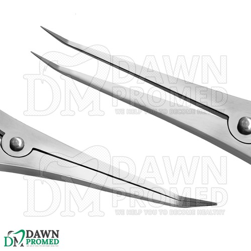 Pinza Castroviejo en ángulo 6" de largo mapeo óseo escala 0-40 mm oftalmología Int - Imagen 6 de 9