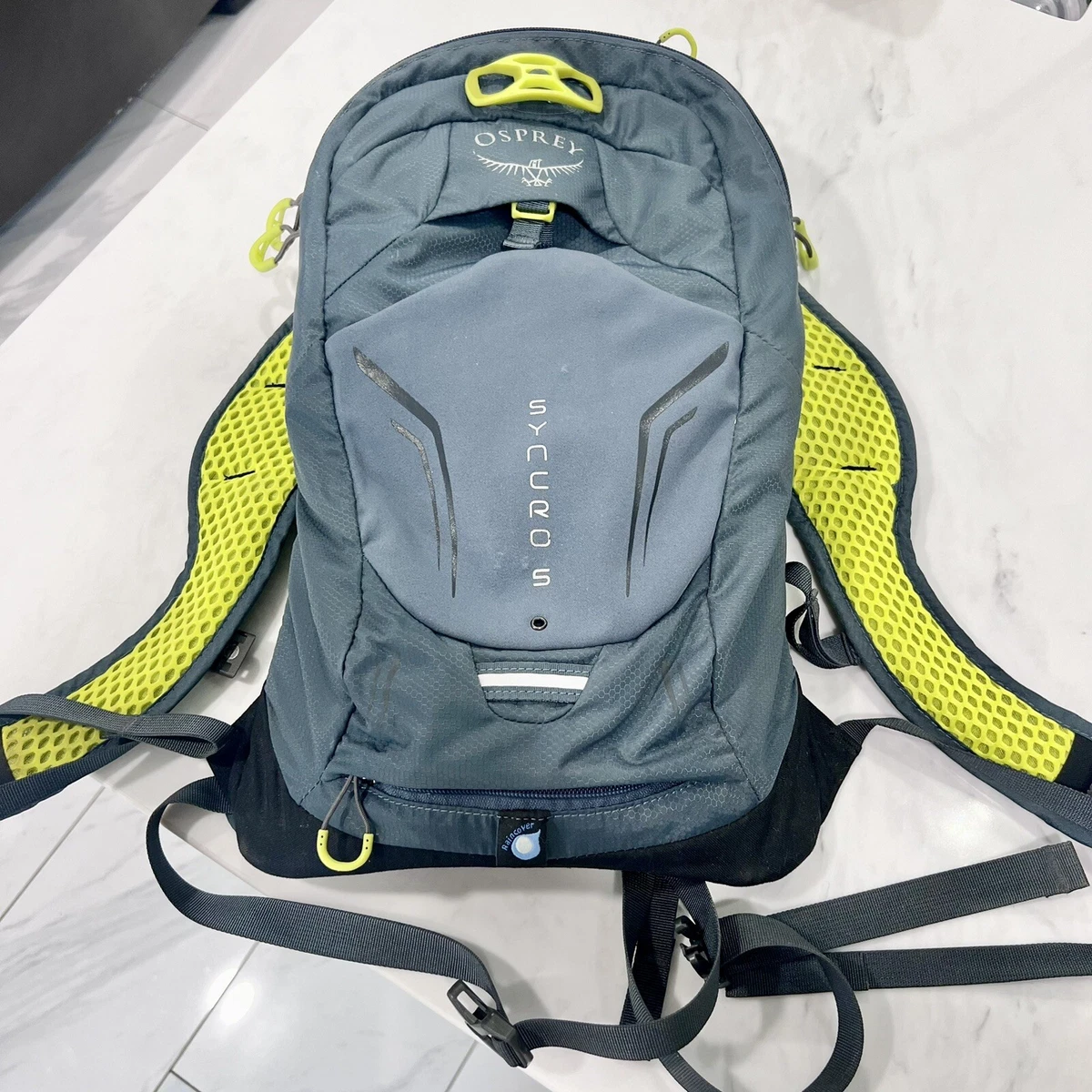 Osprey Syncro 5 Men's Gray Hydration Bike Backpack with Raincover 2.5 L 85  oz | eBay