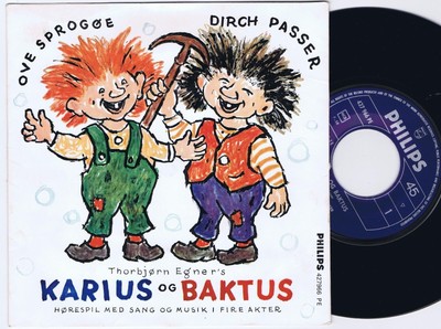 Ove Sprogoe Dirch Passer Karius Baktus Danish Ep 45ps 1964 Re Smooth Cover Ebay ebay