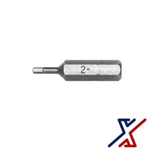 2 mm. Hex Driver Bit, 1" Long by X1 Tools