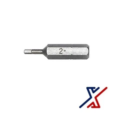 2 mm. Hex Driver Bit, 1" Long by X1 Tools