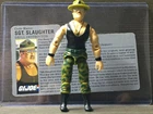 1986 GI JOE SGT SLAUGHTER v2 w/ File Card Hasbro ARAH