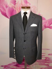 7,850 classic Brioni Roma Super 180's glencheck Suit 50 IT 40 US