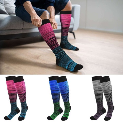 1/2/3Pairs Medical Compression Socks Plus Size 20-30mmHg Women & Men Wide Calf - Picture 3 of 17