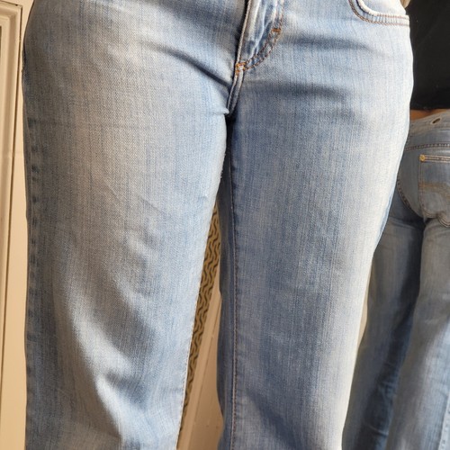 Versace Jeans Couture Blau Denim Jeans Hose Pants Vintage IT31 UK 12 L - Bild 15 von 24