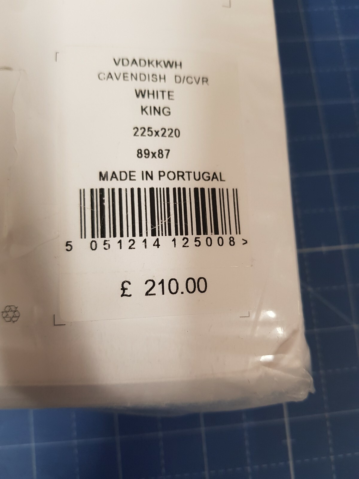 The white Company London -Duvet Cover King Cavendish 225 x 220 cm