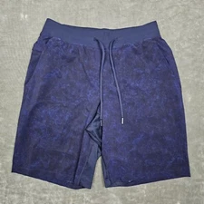 LULULEMON T.H.E Shorts Men's Medium Navy Blue Unlined 10" Inseam Performance