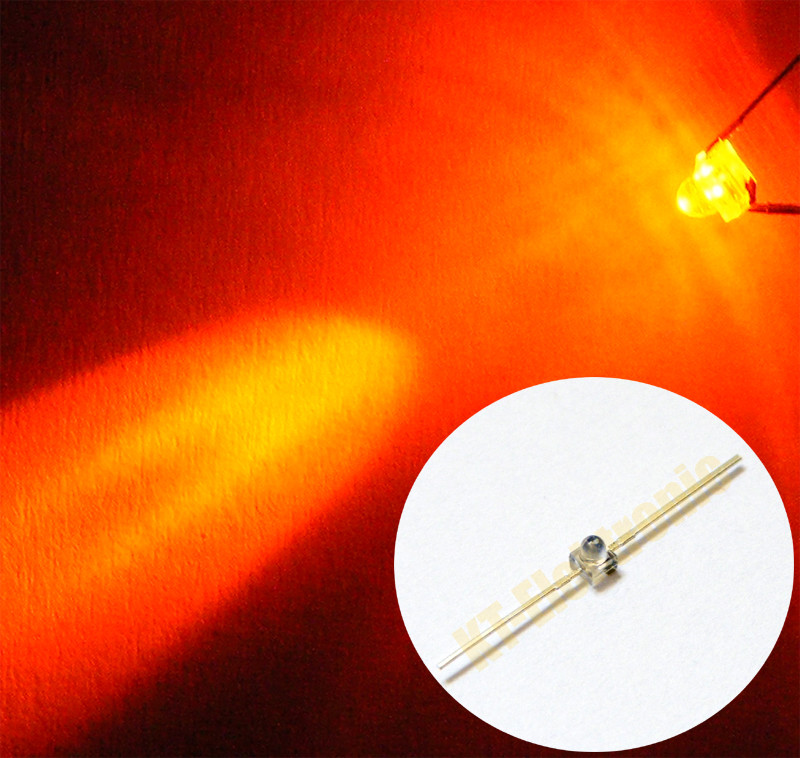 Rgb Led 5 Mm 25 Stück Mini LED 1,8mm Orange Axial – Mit Seitlichen
