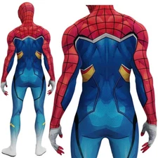 2099 Punk Spider-Man Jumpsuit Cosplay Costume Adult Kids Suit Halloween Party US