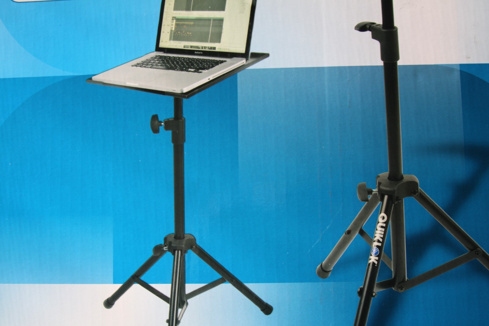 QuikLok MultiFunction Tripod Stand, Portable, Folds Flat, Black, LPH