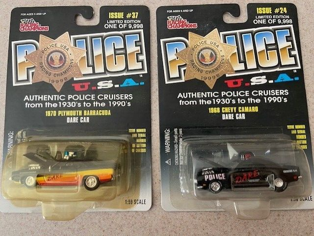1998 Racing Champions Lot- Police Cruisers 1:56 scale - Dare Car - Issue #24 -37
