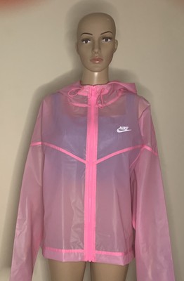 transparent pink jacket