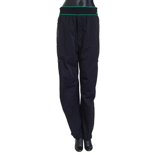 BOTTEGA VENETA 1200$ Black Nylon Joggers Pants - Logo, Zip Pockets