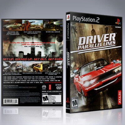 PS2 NO GAME Driver Parallel Lines