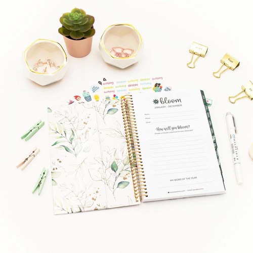 Bloom Daily Planners Planificador de Cubierta Suave Sin Fecha, 5.5" x 8.25", Eucalipto - Imagen 7 de 15