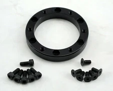 Black Steering Wheel Rotational Spacer 12mm Thick for GRIP ROYAL MOMO NRG OEM
