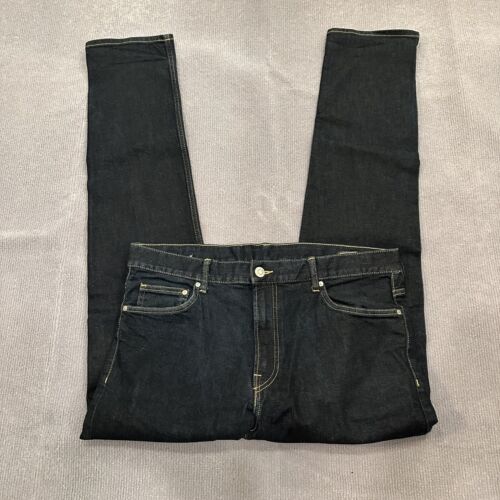 H&M Men’s Étroite Dark Wash Jeans Slim Fit Denim Size 36x30