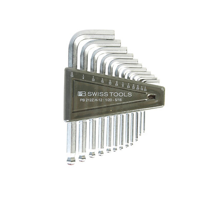 PB 212.ZH Ball End Short Hex L-Key Wrench Set Angled Screwdriver