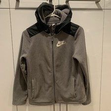 Nike Hoodie Boys Large Fleece Full Zip Hooded Athletic Jacket Kids Warm Youth
