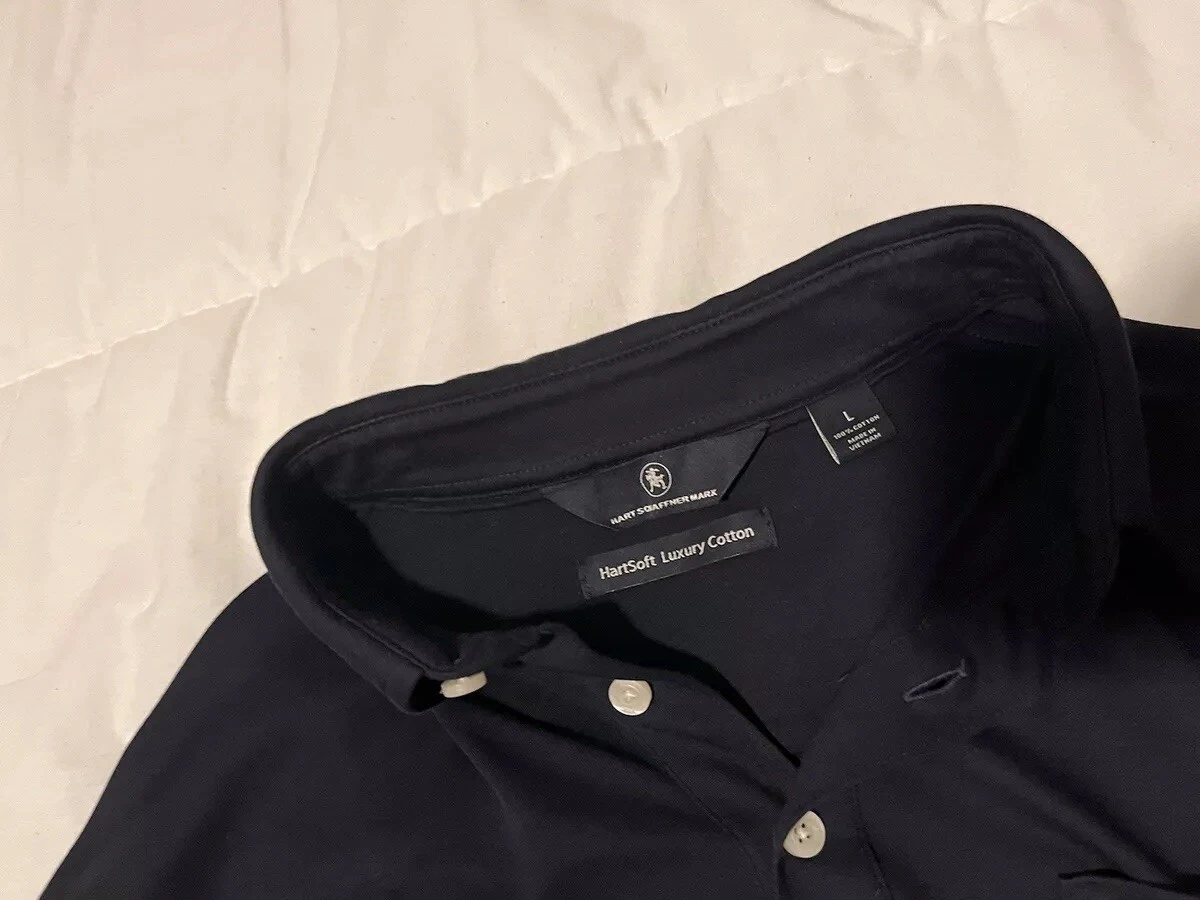 Chemise Homme Hart Schaffner Marx XL - Bleu Paon Géométrique Délavé - 100% Coton