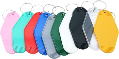 10pcs Sublimation Blank Rhombus Keychains for DIY, Luggage Tags, and Gifts