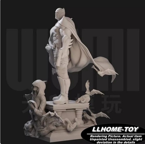 Anime Superhero Batman Thomas Wayne Resin 3D Print GK Figure DIY Model - Picture 4 of 12