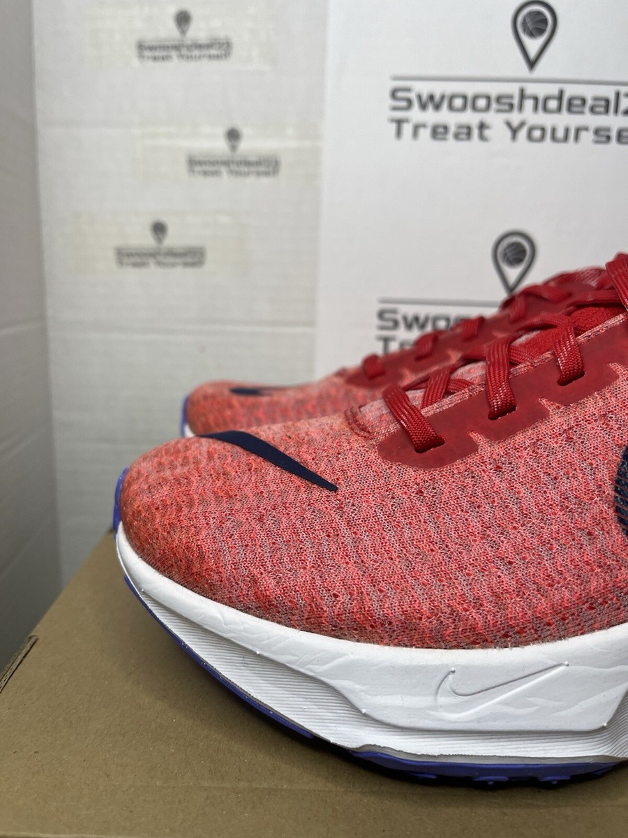 Nike ZoomX Invincible Run Flyknit 3 Red Blue DR2615-600 Men's 8.5
