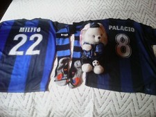 F.C. INTER : MASCOTTE + CALZETTONI + MAGLIA MILITO + MAGLIA PALACIO  !!!