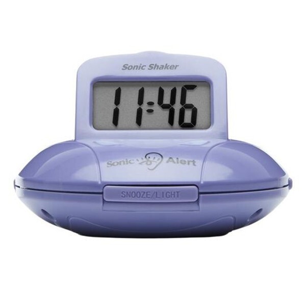 Sonic Alert Sonic Shaker SBP100 Vibrating Travel Alarm Clock | Purple