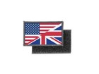 Flag patch printed badge tactical camo country uk english usa mix american