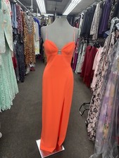 ADRIANNA PAPELL MAXI DRESS/LINED/RETAIL 229/SIZE 10/NEW W TAG/TANGERINE