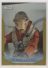 2020 Topps Star Wars Chrome Perspectives Gold Refractor /50 C'ai Threnalli 1u6