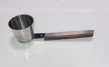 Vintage MCM Barware Cocktail Jigger Pourer Wooden & Steel Handle Japan