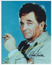 PETER FALK ( 1927 - 2011 ) hand signed photo photograph autographed  COLUMBO