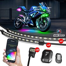 Xkglow Xkmax Rgbw Addressable Motorcycle Underglow Light Kit - 16pc
