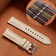Sport Nylon Leather Strap 18mm 19mm 20mm 21 22mm 23mm 24mm Waterproof Watch Band