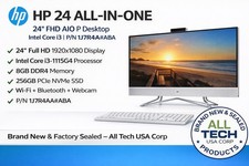 HP All-in-One 24 FHD Desktop PC Intel Core i3 Model 24-d11023w Brand New