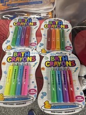 Bath Crayons Non Toxic Washable Kids Art 4 Pack