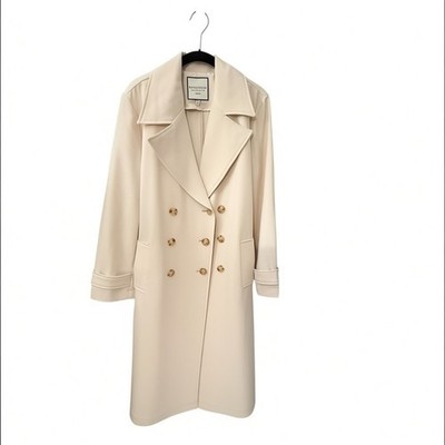 Bagatelle Collection Cream Soft Fabric Trench NWT! So chic!