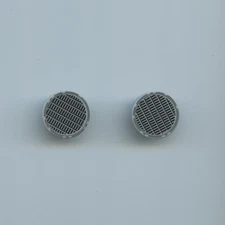 Star Wars LEGO x 2 Light Bluish Gray Tile, Round 2 x 2 with Grille Falcon