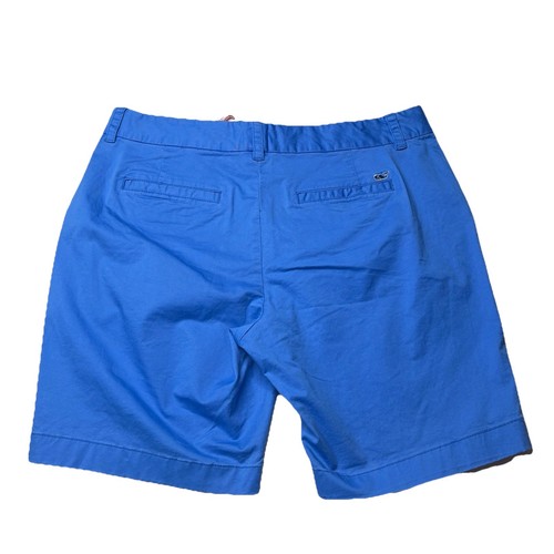 Vineyard Vines Washed Dayboat Damen-Bermuda kurz Gr. 8 Whale Tide blau neu mit Etikett - Bild 2 von 6