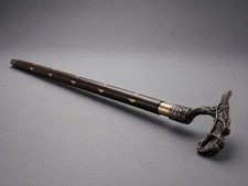 Handmade Dragon Head Walking Cane Gothic Walking Stick Medieval Fantasy Cane
