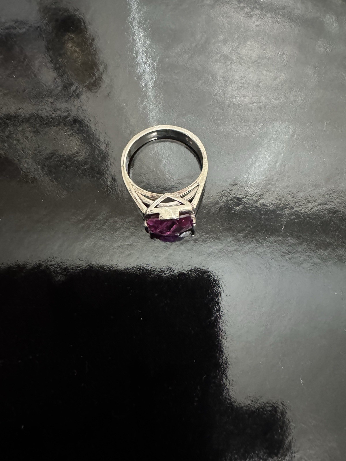 amethyst Silver Ring - image 2