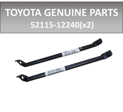 Toyota AE86 Corolla Levin Trueno Front Bumper Side Support RH x2 52115-12240 OEM