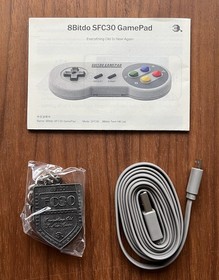 8bitdo SFC30 Super Famicom Bluetooth Controller + Receiver Rare