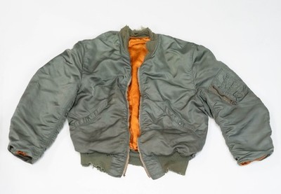Vintage Military Bomber Flying Mans Jacket M/L 60s Satellite USAF