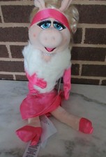 Miss Piggy Muppet 20" Plush -Sesame Street Dressed in Pink-Disney Store-