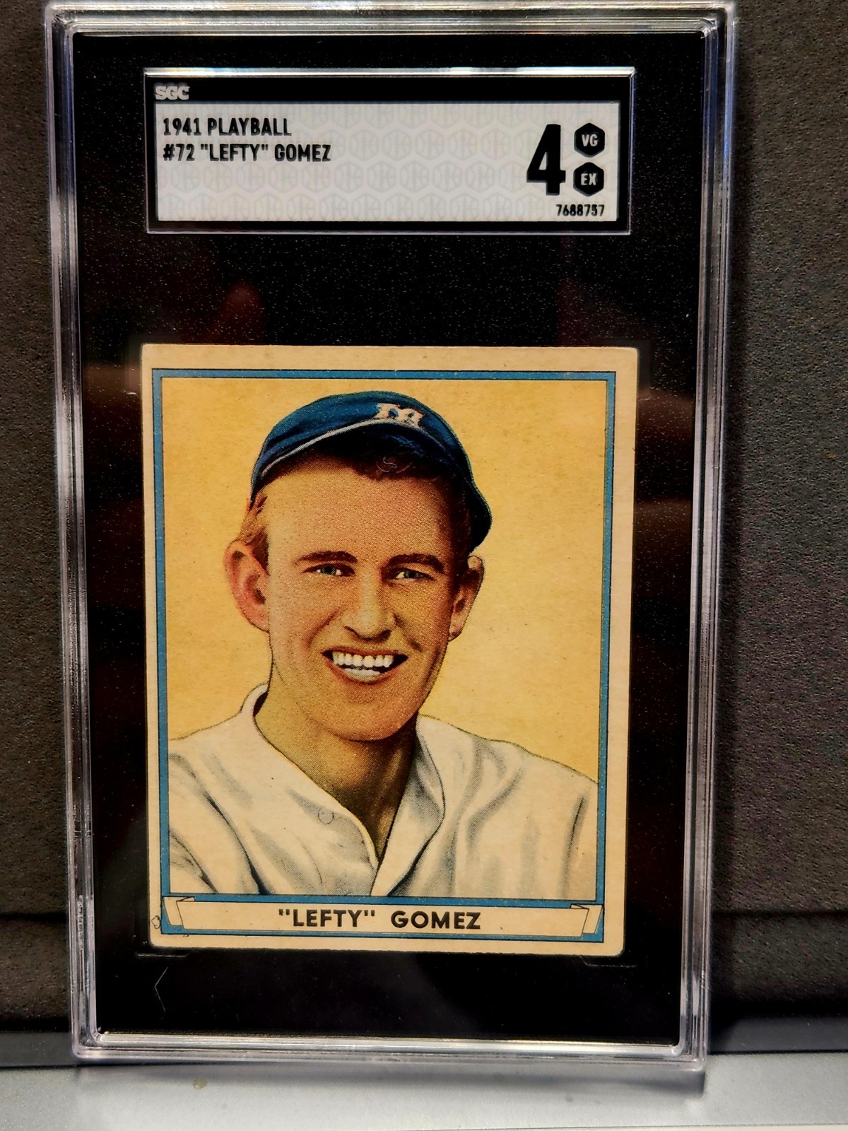 1941 Play Ball #72 Lefty Gomez Yankees HOF SGC 4 - EX